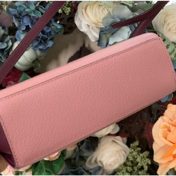 KATE SPADE Grand Street Hayden Peony Mulberry Colorblock Crossbody Purse Bag - Picture 10 of 10